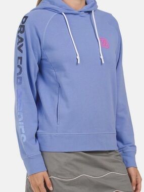 G/Fore Pray For Birdies Ombré Hoodie in Danube Blue Women’s Size Small